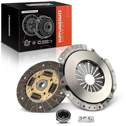 Frankberg Kupplungssatz 20 Zähne mit Ausrücklager und Synthetischem Fett Kompatibel mit Rio Schrägheck DC 1.3L 1.5L 2000-2005 Shuma FB 1.5L 1997-2001 Replace# 0K2A116510