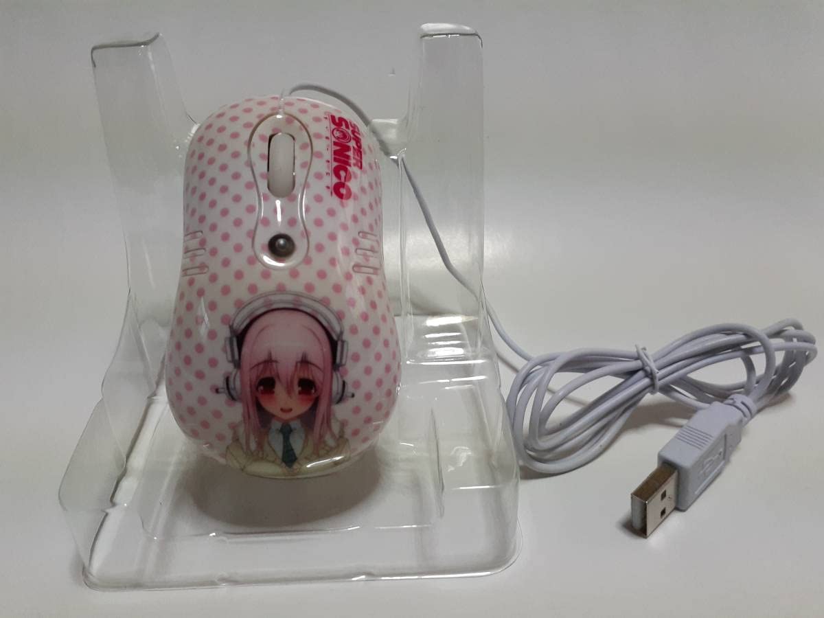 Amazon.co.jp: アニメグッズすーぱーそに子光学式USBマウスピンク色 