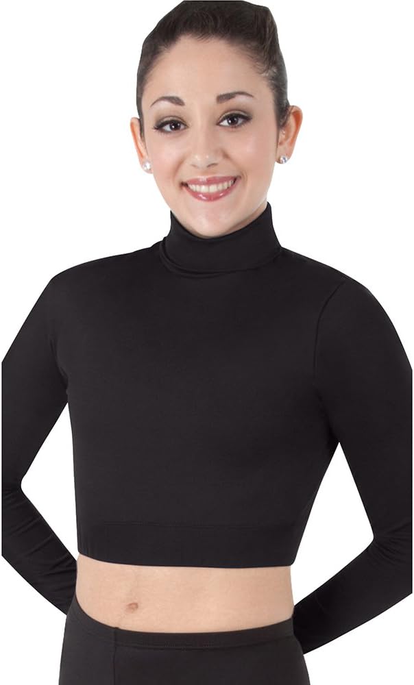 ProWEAR Long Sleeve Turtleneck Midriff Pullover - WOMENS