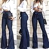 Pantete Womens High Waisted Bell Bottom Jeans Denim High Rise Flare Jean Pants with Belt