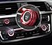 iJDMTOY 3pcs Red Anodized Aluminum AC Climate Control and Radio Volume Turner Ring Covers Compatible with BMW 1 2 3 3GT 4 Series (F20 F22 F30 F31 F32 F33 F80 F82 F87)