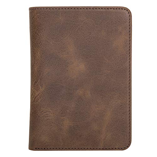 Law Enforcement Badge Wallet, All Leather, Fits Any Shape Badge-Saddle Brown (Pin Back)2