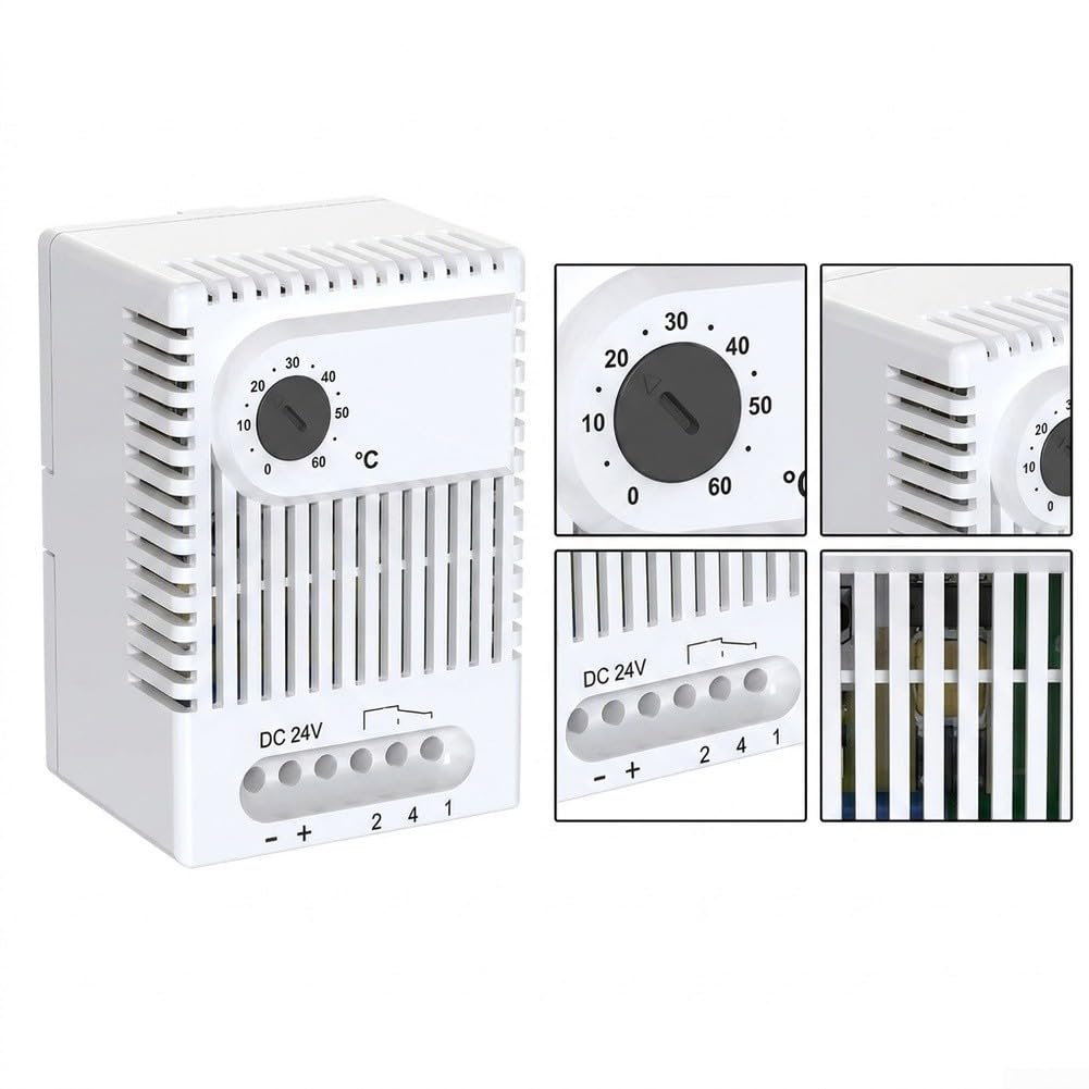Temperaturregler DC24V 16A für Schaltschrank Heizung Kühlung