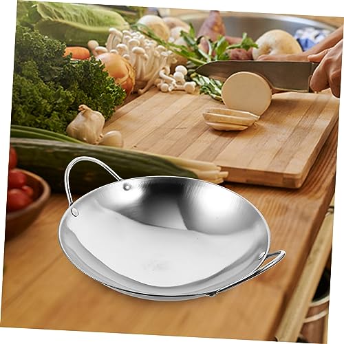 Happyyami Wok de acero inoxidable 2 piezas miniatura 6