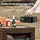 Beamer 4K Passend für Netflix Dolby Audio 30000L Smart Mini Beamer Heimkino Remote Fokus 4P Trapezkorrektur ONOAYO WiFi6 Bluetooth Full HD 1080P Unterstützt 4K Outdoor Handy Projektor