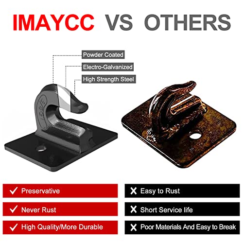 Imaycc Tractor Bucket Hooks 3/8" (2 Pack),Heavy Duty Tow Hook Grab Hooks For Tractor Bucket,G70 Forged Steel Bolt Hook Suitable For Rv,Utv. #TOP4