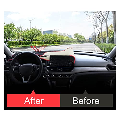 Cubierta para tablero de automóvil Accord protector de panel negro LHD 2