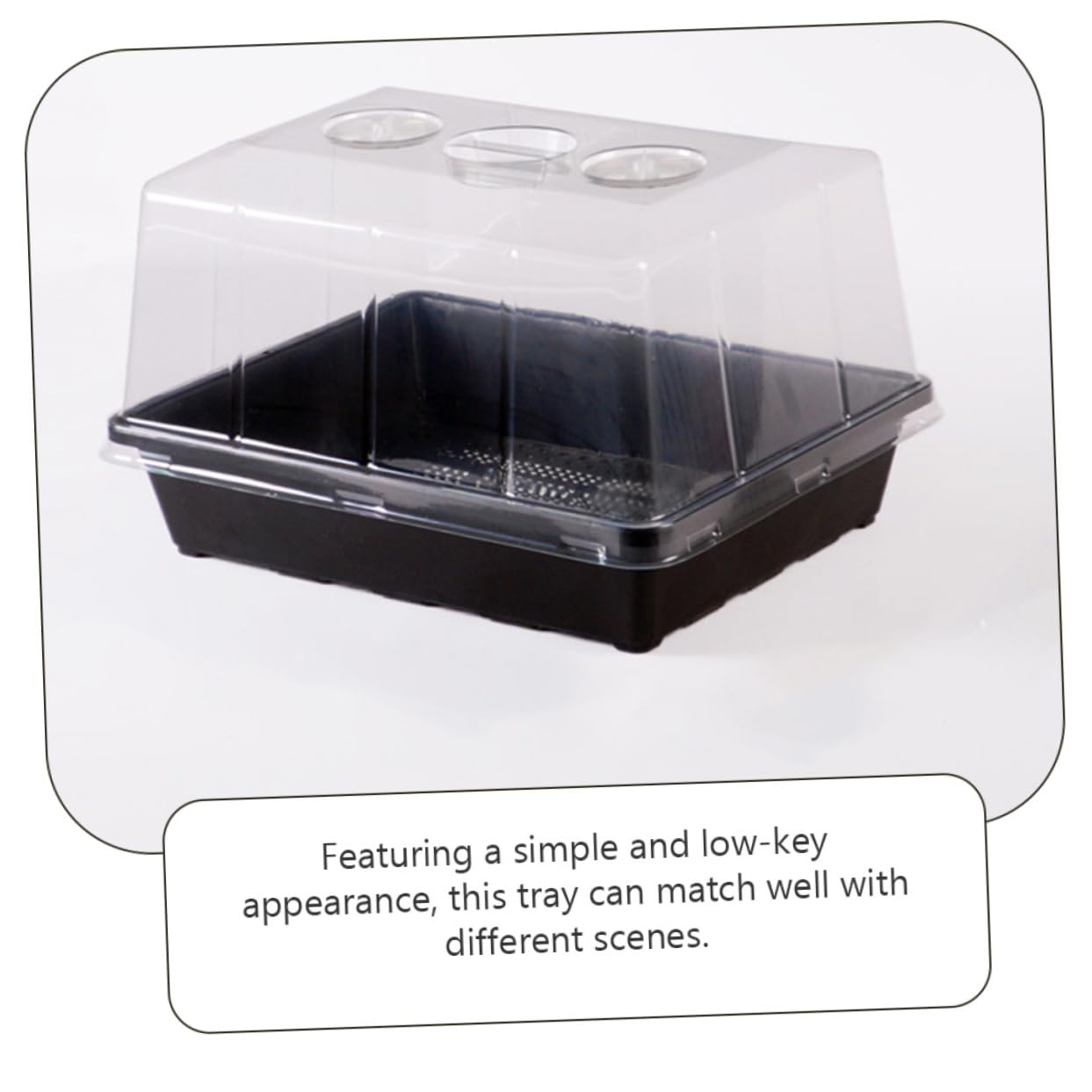 Plateau de Germination pour Semis, Lot de 1 Set, Plastique , avec Couvercle