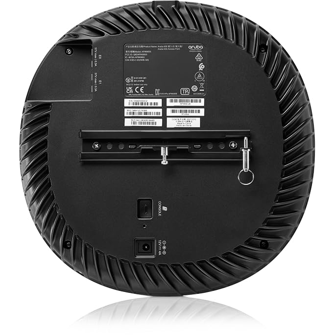 Image of Aruba AP-655 Tri Band 802.11ax 7.80 Gbit /s Wireless Access Point - Indoor - TAA Compliant - 2.40 GHz, 5 GHz, 6 GHz - Internal - MIMO Technology - 2 x Network (RJ-45) - 2.5 Gigabit Ethernet, 5 Gigabit