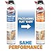 Kraken Bond Fastcoat Fire Rated Spray Foam Insulation Kit Closed Cell in a Can 240 sq ft (12x27.1 oz.) (R-Value 11.32 / 2in) - Spray Foam for Garage Door, Attic, Wall Gun & Cleaner Included, 12 Pack