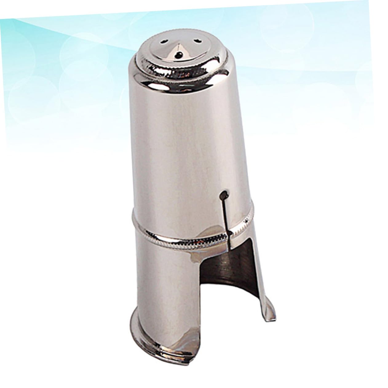 Tapa de Saxofón Tenor Tamaño L 84 Mm C53c de Metal Plata Que Protege el Raíl y Mejora la Pureza del Tono para Saxofón