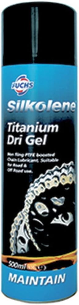Silkolene Motorcycle Chain Lubricant, Titanium Dri Gel - 500ml, 0.4kg