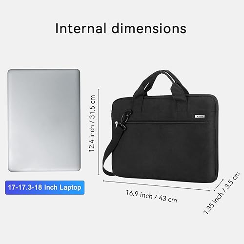 Miniatura 8 de Voova Funda para laptop de 17 a 17.3 pulgadas, funda protectora de 360 compatible con Razer Blade Pro 17, Lenovo Asus Acer Dell Hp Notebook con