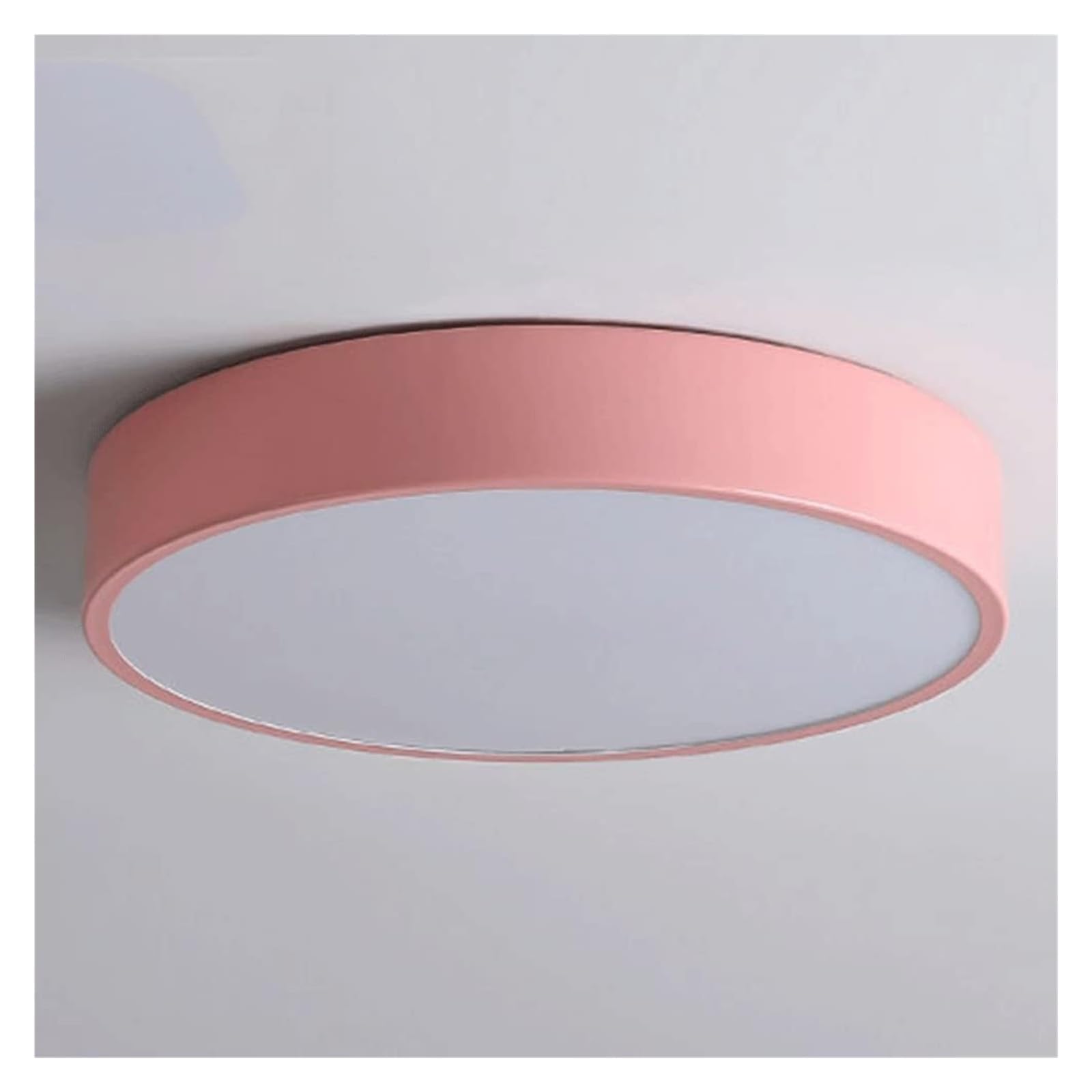 KXEcoLife Ceiling Lamp Lights Panel Light Recessed Installation Flat Easy to Install Flush Fixtures for Study Villa Bedroom Corridor Children(Pink,19.7in)