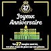 Joyeux anniversaire 27 ans. Tes 27 bougies sont ici, car plus assez de place sur ton gâteau.: Mieux qu'une carte postale, un livre d'or pour ... les convives puissent écrire leur témoignage.