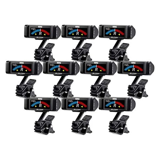 KORG AW-LT100G Clip On Tuner for Guitar 10 Piece Set