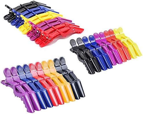 F-BBKO 30PCS Plastic Alligator Hair Clips for Women with Hair Clips Professional Hair Clipper with Hair Style and Segmentation Wide Teeth and Durable Hair Salon Crocodile Hairpin Clips