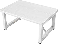 SZLHANJZ Heavy Duty Step Stool for Adults - 400 lbs Wood Metal Foot Stool, Stable Non-Slip for Bedside, Kitchen, Multi-Purpose White