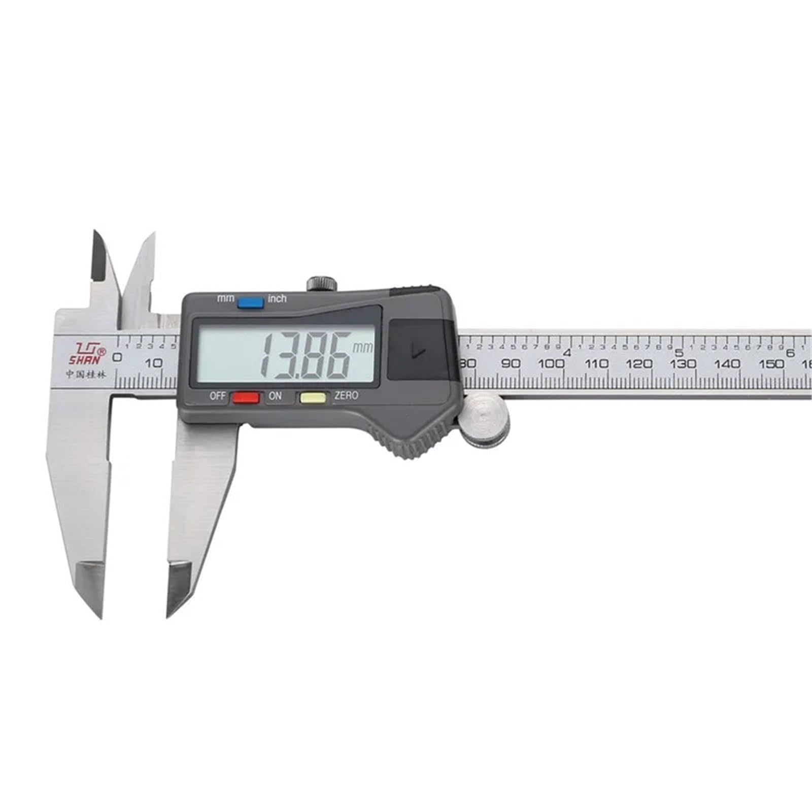 Mikrometr, Suwmiarki Cyfrowe SHAN 0-150/200/300/500 Mm Miernik Ze Stali Nierdzewnej Linijka Calowa/MM Elektroniczne Narzędzia Pomiarowe Mikrometryczne(Sealing length 200mm)