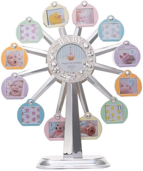 The Baby's First Year 12-Year-Old Photo Frame, Made from The 12.20 Inch H Music Ferris Wheel Photo Frame