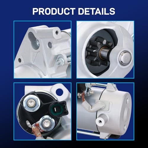 Image of New Starter Compatible with Lexus 2008-2011 LX570, Toyota 2008-2011 Land Cruiser, 2008-2011 Sequoia, 2007-2011 Tundra, V8 5.7L, 12V 2.0kW 9T CW, 28100-0S010 19045N