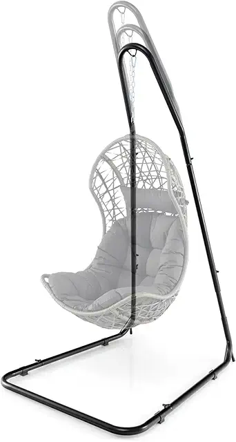 Metal Egg Chair Hammock Holder - Adjustable Indoor & Outdoor Stand