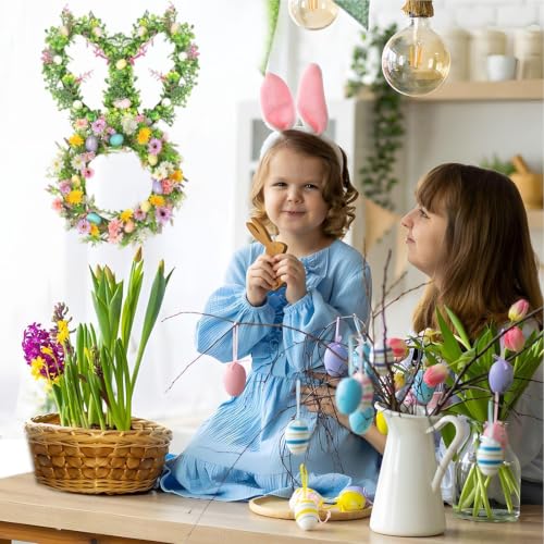 Cadre de couronne de Pâques en métal pour décoration de table - 3