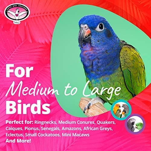 Miniatura 3 de Super Bird Creations SB1058 - Tenis de juguete para pies de pájaro, atractivo, goma y tela masticables, perfecto para aves medianas y grandes como