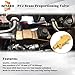 Niyako PV2 Brass Proportioning Valve Disc/Drum Disc Front Drum Rear Brake Replacement# 172-1353 Fit GM Chevy Street Rod Classic Car Truck