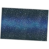 IMIKEYA Mantel Desechable para Fiesta Temática, Mantel de Mesa 137x274 Cm, Diseño de Firmamento Estrellado, Resistente y Fácil de Limpiar, Adecuado para Cumpleaños y Eventos en Hogar