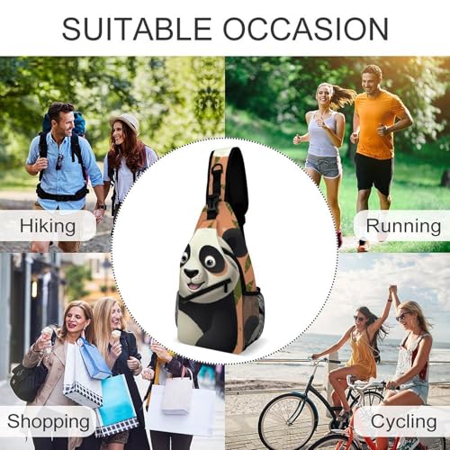 Morrales Sanfandingo Panda Sling para hombre y mujer miniatura 6
