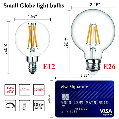 Arberlic Dimmable E12 Led Bulb 4W Equal E12 Candelabra Bulb 40 Watt Warm White 2700K E12 Bulb Ac120V 400Lm G16.5 Light Bulb Led For Rustic Chandeliers,Ceiling Fan,Vanity,Wall Sconces Pack Of 6 #TOP2
