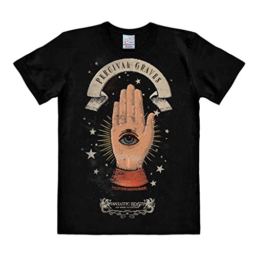 Logoshirt Animales fantásticos - Fantastic Beasts - Percival Graves Camiseta Hombre - Negro -...