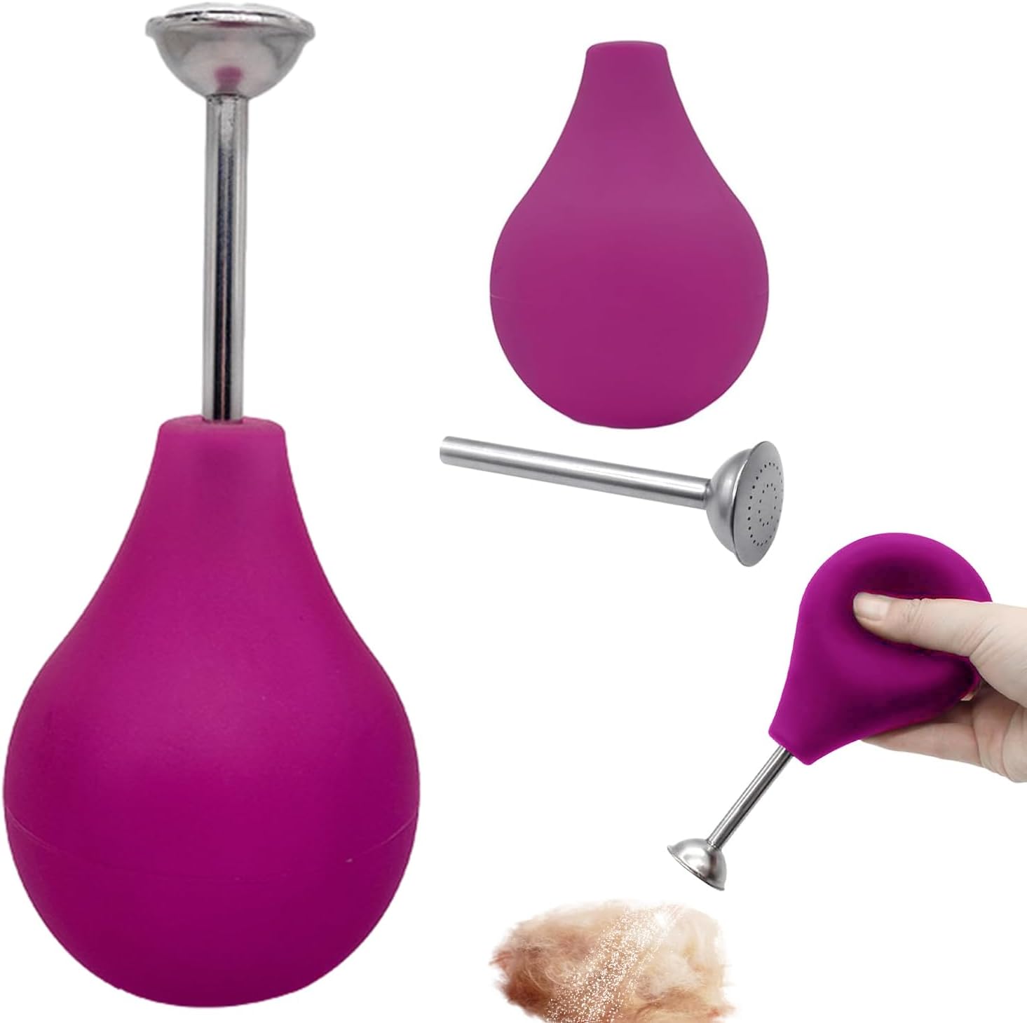 Ball Brause Sprinkler for Wet Felting, Sprinkler Ball Brauser, Purple Ball Brause Sprinkler for Wet Felting, Water Sprinkler Felting Equipment, Wet Felting Water Sprinkler Supplies