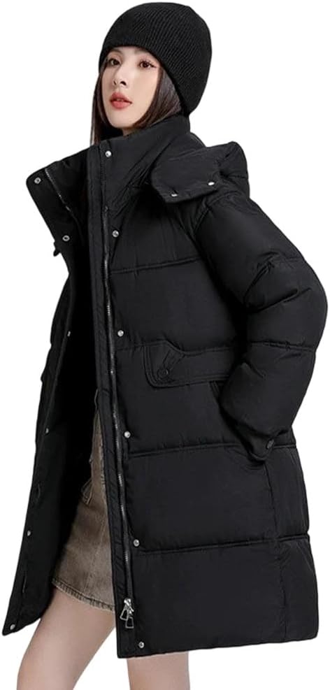 Women Warm Thicken Down Cotton Jackets Women Long Hooded Parkas Coat