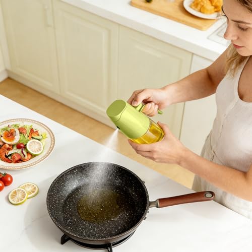 16oz/470ml Glass Oil Sprayer for Cooking, 2 in 1 Oil Sprayer Dispenser - image 2