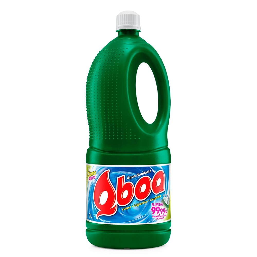 Água sanitária Qboa 2l : Amazon.com.br: Casa