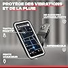 SHAPEHEART innovation française, Support telephone scooter, moto magnétique PRO pour rétroviseur avec pochette imperméable détachable, antivibration, tout rétroviseur, compatible toutes marques #2