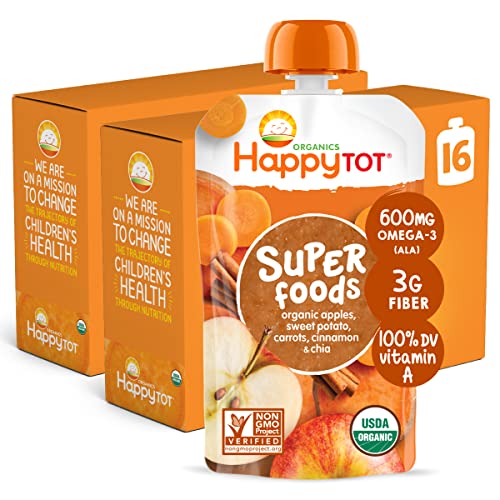 Happy Tot Organics Stage 4 Baby Food Pouches, Gluten Free, Vegan ...