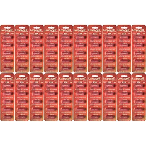 LOOPACELL 12 Volt Alkaline Alarm Remote Battery MN21 / A23 100 Pack