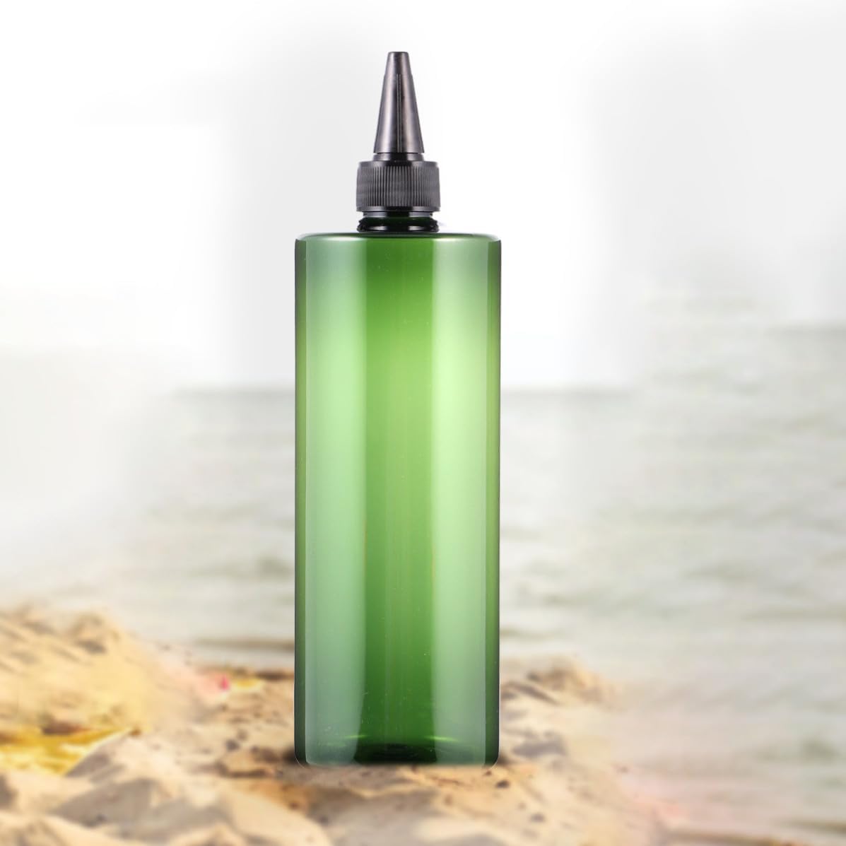 SECFOU 4pcs Pointed Mouth Hair Dye Bottle PET Applicator Ml Refillable