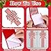 Lonfliness 6Pcs Christmas Cabinet Ribbons Large Bows for Christmas Cabinet Door Red White Bow Xmas Candy Cane Bows and Ribbon for Kitchen Cupboard Winter Holiday Party Home Decor Favor Supplies Gifts