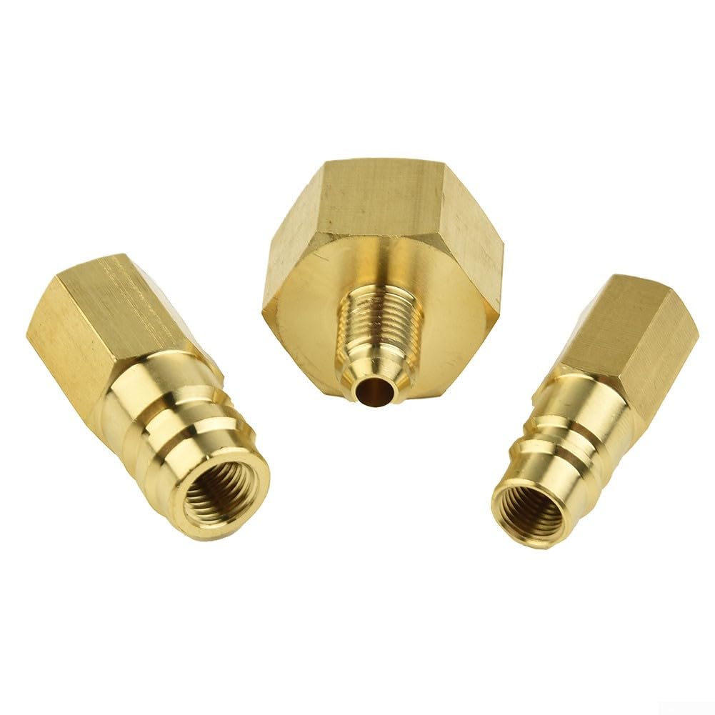 Adattatore per condizionatore auto, set di adattatori adatto per R134A 1/4 "SAE filettatura W21,8 a 1/4" SAE