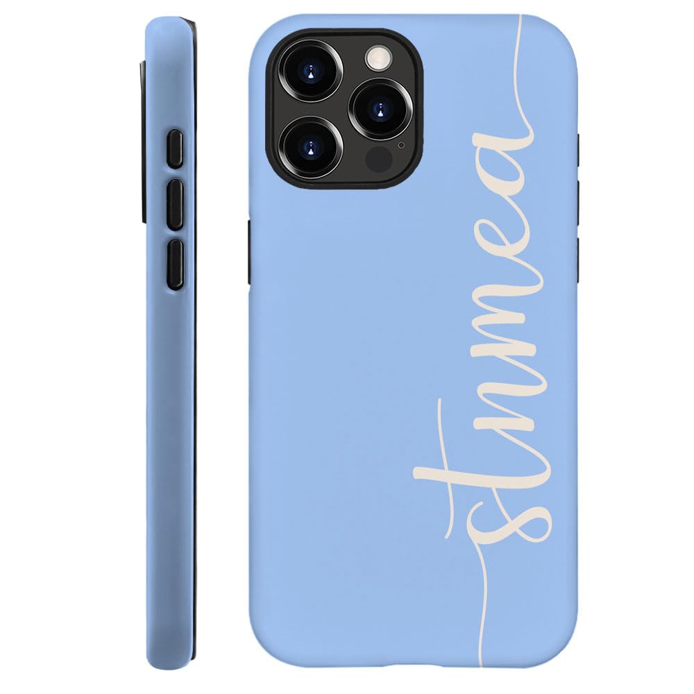 DAIZAG Case Compatible with iPhone 17 16 15 14 13 12 11 Pro Max/Pro/Air/Plus,Custom Name Letter Color 018 Phone Cover Shockproof Personalized Large