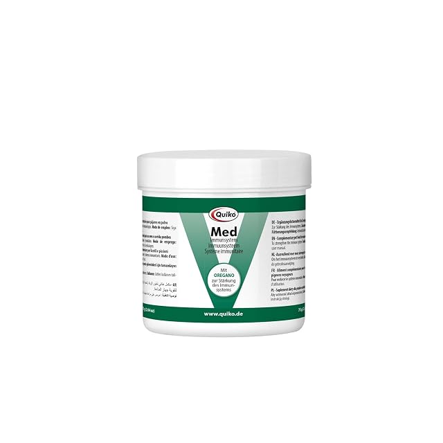 Quiko Med 75g - Orégano extraído para Aves de compañía y Palomas de Carreras