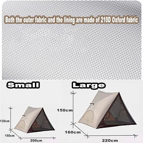 Carpa triangular automática para camping 220x160x150 cm miniatura 5