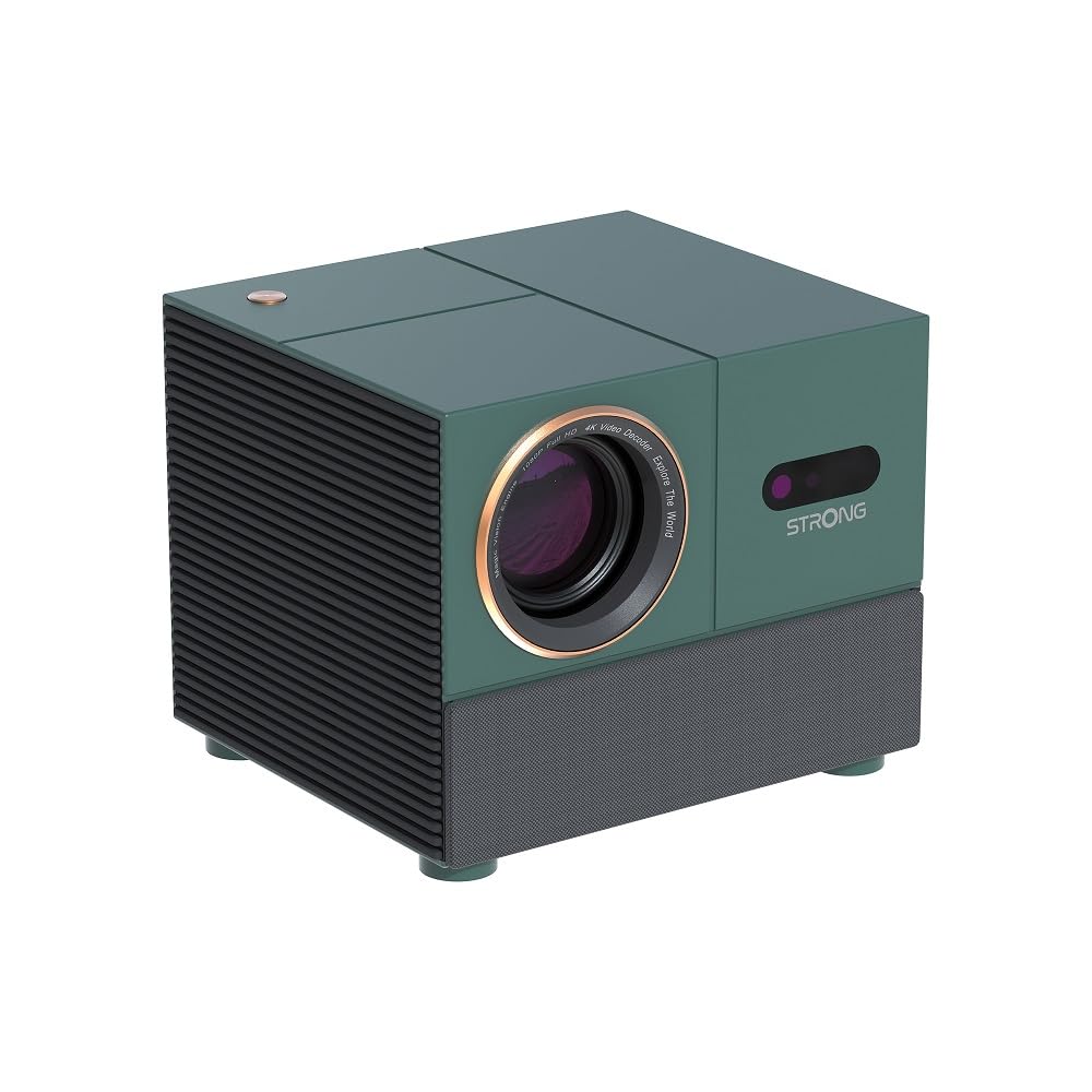 Strong MIRA1 Official Google TV Smart Video Projector 1080P with Support 4K, Auto Focus & Keystone, WiFi Bluetooth Portable Outdoor Projector for iOS/Android/Home Theater