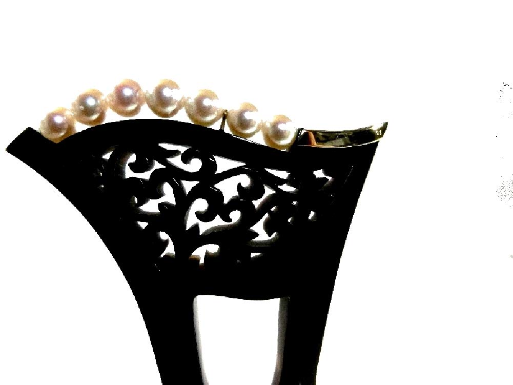 本鼈甲　k18 アコヤ真珠　かんざし　美品‼️ 本鼈甲 k18 アコヤ真珠 かんざし 美品‼️ Amazon | 【創業明治七