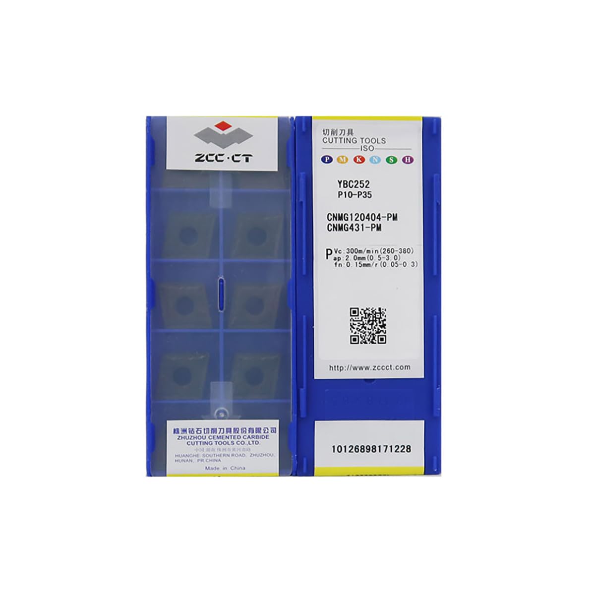 HOOGUU ZCC CT 100% Original CNMG CNMG12 CNMG1204 CNMG120404 PM CNMG120404-PM YBC252 Medium-Roughing Carbide Turning Inserts