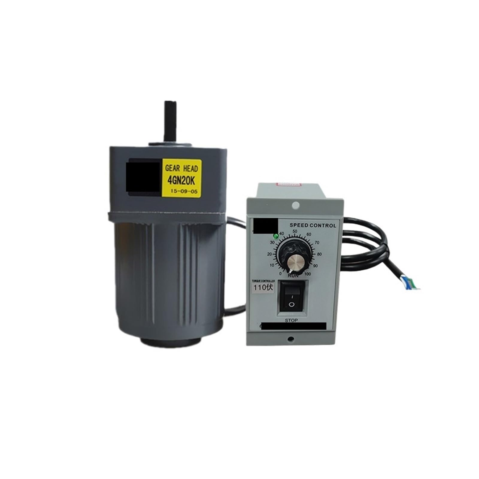 MUYTQAERG Asynchronous Motor 25W 110V AC Gear with Speed Regulator 4IK25RGN-A Adjustable Single Phase High Torque(0-6RPM)